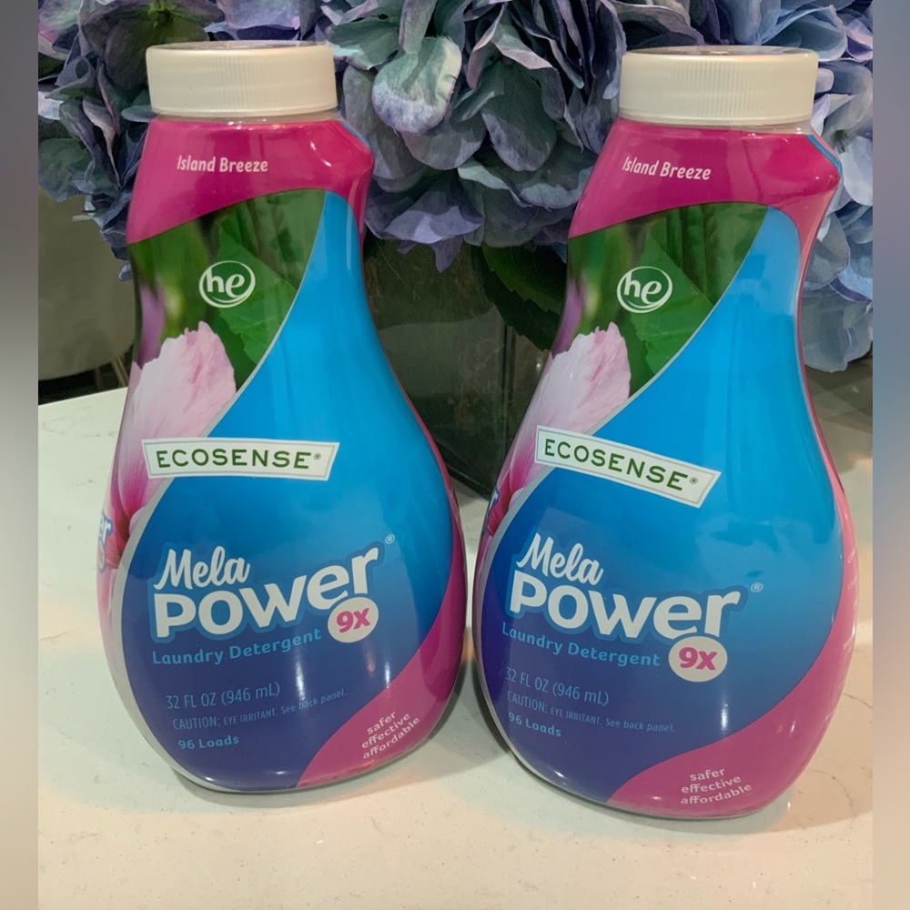 Melaleuca EcoSense Mela Power 9X Laundry Detergent Island Breeze 32 oz-96 loads!